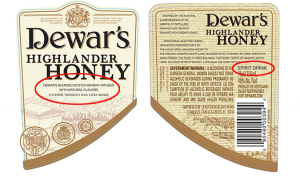 Dewars_Honey_labels