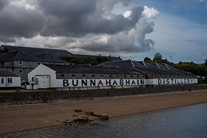 Bunnahabhain Distillery in Scotland. 