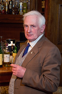 Retired Highland Park worker Davie Reid at the Lynnfield Hotel pub, April 9, 2013. Photo © 2013 by Mark Gillespie. 