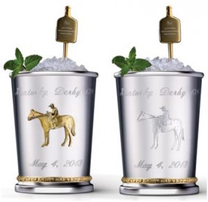 The Woodford Reserve Mint Julep Cups. Photo courtesy Woodford Reserve. 