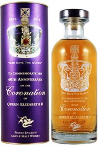 The English Whisky Company's "Coronation Whisky". Image courtesy English Whisky Company. 