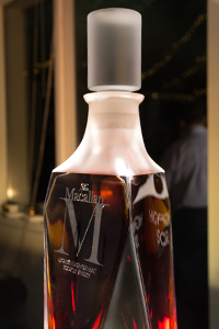 One of the 4 6-liter Lalique decanters created for The Macallan M Single Malt Scotch Whisky. Photo ©2013 by Mark Gillespie. 