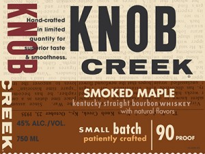 The label for Knob Creek Smoked Maple Bourbon, to be released in the fall of 2013. Image courtesy Tax & Trade Bureau.