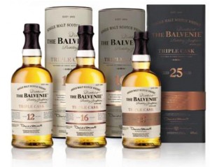 The Balvenie Triple Cask Range. Image courtesy The Balvenie. 