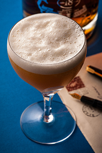 Tony Conigliaro's Camomile Sour Cocktail. Image courtesy Chivas Brothers.