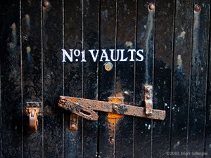 Vaults No. 1 at Bowmore Distillery on Islay, where the 1964 Bowmores were matured. Image © 2010 by Mark Gillespie.