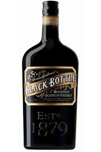 Black Bottle Blended Scotch Whisky's new bottle design. Image courtesy Burn Stewart Distillers. 