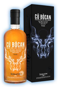 Cù Bòcan Single Malt Whisky. Image courtesy Tomatin. 