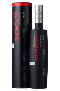 Bruichladdich's Octomore 6.2 Single Malt Scotch Whisky. Image courtesy Bruichladdich. 