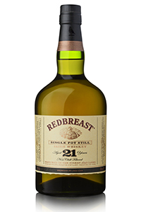 Redbreast 21 Year Old Single Pot Still Irish Whiskey. Image courtesy Irish Distillers.