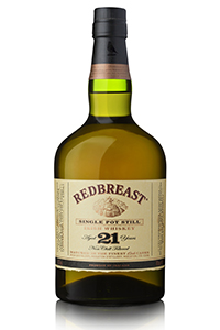 Redbreast 21 Year Old Single Pot Still Irish Whiskey. Image courtesy Irish Distillers. 