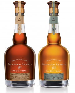 Woodford Reserve's Classic Malt and Straight Malt single malt Kentucky Whiskies. Image courtesy Brown-Forman. 