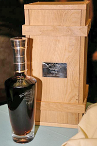 This Bowmore 1964 was auctioned for £61,000 during the Worshipful Company of Distillers auction October 17, 2013 in London. Image courtesy Worshipful Company of Distillers.