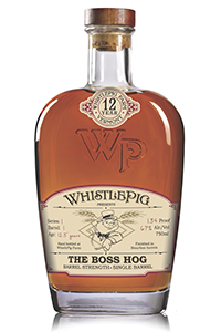 WhistlePig Rye's "The Boss Hog" single barrel Rye whiskey. Image courtesy WhistlePig Farm.