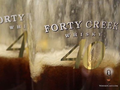 Forty Creek Heart of Gold bottles being filled at the distillery on July 11, 2013. Image © 2013 by Mark Gillespie.