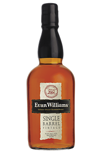 Evan Williams Single Barrel 2004 Vintage. Image courtesy Heaven Hill. 