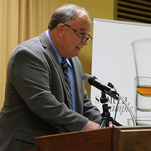 Joe Fraser of Heaven Hill during the Kentucky Bourbon Hall of Fame induction ceremony on September 20, 2013 in Bardstown, KY. Photo ©2013 by Mark Gillespie.