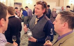 Jan Beckers of Douglas Laing & Co. meets with whisky lovers during the Victoria Whisky Festival on January 18, 2014. Photo ©2014 by Mark Gillespie. 