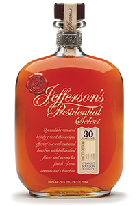 Jefferson's Presidential Select 30 Year Old Bourbon. Image courtesy McLain & Kyne.