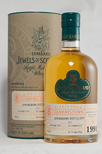Lombard Jewels of Scotland Springbank 21. Image courtesy D&M Liquors. 
