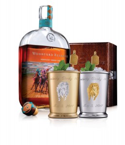 Woodford Reserve's Kentucky Derby Mint Julep Cups to Benefit Old Friends Thoroughbred Retirement Center. Image courtesy Woodford Reserve.