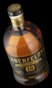 The new Aberfeldy 18-year-old single malt. Image courtesy Dewar's. 