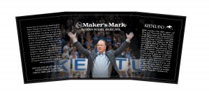 The 2014 Maker's Mark Keeneland label featuring Kentucky football coach Mark Stoops. Image courtesy TTB.gov. 