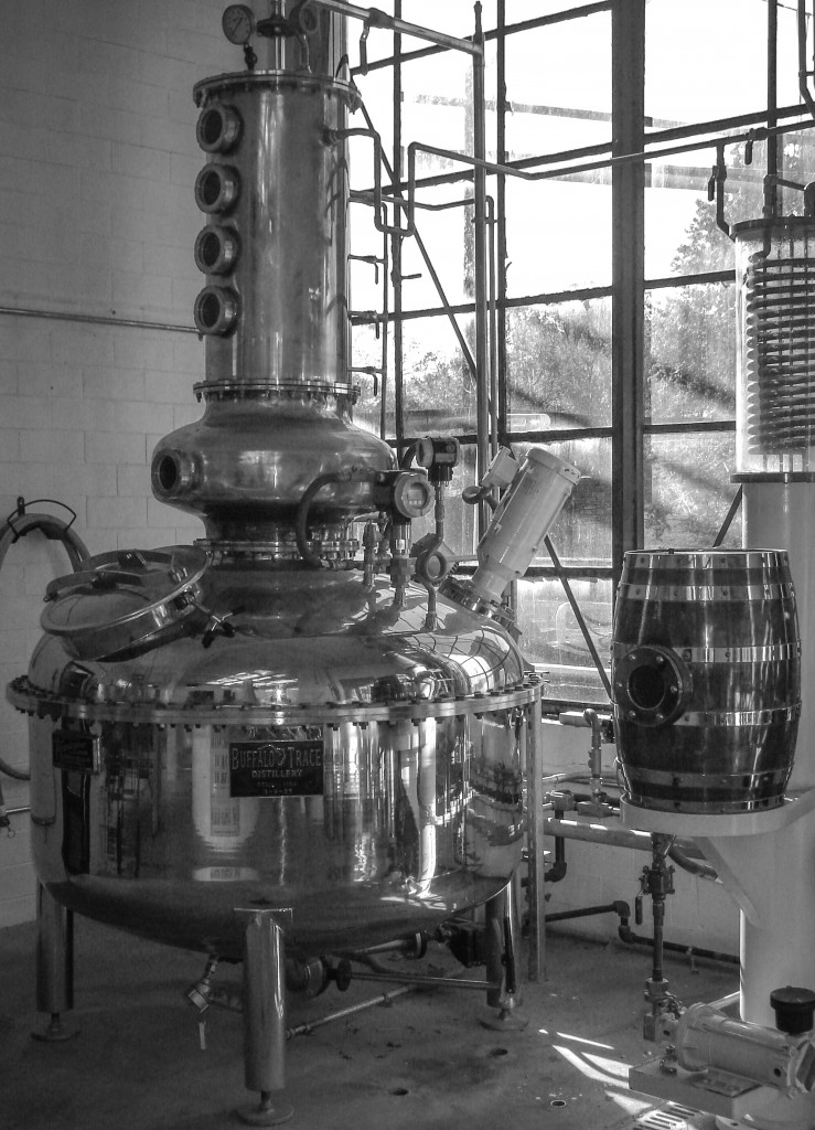 One of the experimental stills at Buffalo Trace Distillery in Frankfort, Kentucky. Photo ©2008 by Mark Gillespie.