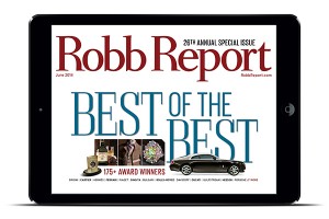 Robb Report's 2014 Best of The Best Cover. Image courtesy Robb Report.