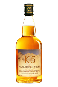 K5 Himalayan Whisky. Image courtesy Spirits of Bhutan. 