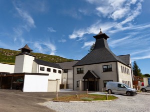 The exterior of Ardnamurchan Distillery in Scotland. Image courtesy Adelphi Distillery, Ltd.