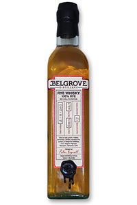 Belgrove Rye Whiskey. Image courtesy Belgrove Distillery. 