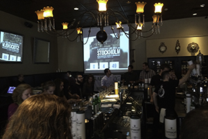 The Laphroaig Live viewing party at Time in Philadelphia, Pennsylvania on September 24, 2014. Photo ©2014 by Mark Gillespie.