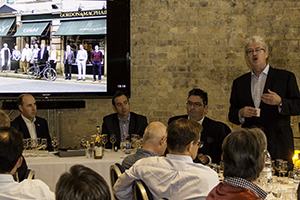 Michael Urquhart of Gordon & MacPhail introduces the new Private Collection malts during a master class at The Whisky Show London October 4, 2014. Photo ©2014 by Mark Gillespie. 