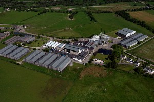 An aerial view of the Glenlivet Distillery following its 2010 expansion. Photo ©2010 by Mark Gillespie.