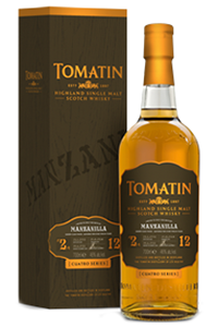 Tomatin Cuatro Manzanilla Highland Single Malt Scotch Whisky. Image courtesy Tomatin. 