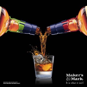 A Maker's Mark ad featured on Twitter February 1, 2015. Image courtesy Maker's Mark.