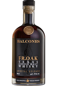 Balcones Fr. Oak Texas Single Malt Whisky. Image courtesy Balcones Distilling.