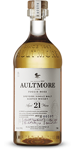 Aultmore 21 Years Old Speyside Single Malt. Image courtesy Dewar's/Bacardi.