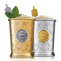 The Woodford Reserve 2015 Mint Julep Cups. Image courtesy Woodford Reserve.