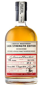 Glenallachie 14 Years Cask Strength. Image courtesy Chivas Brothers. 