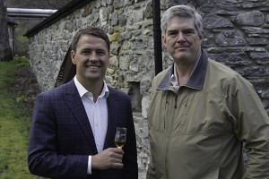 Michael Owen (L) and WhiskyCast's Mark Gillespie following an interview at Speyside Distillery May 4, 2015. Photo ©2015 by Mark Gillespie.