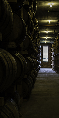 A warehouse at Buffalo Trace Distillery in Frankfort, Kentucky. Photo ©2015 by Mark Gillespie.