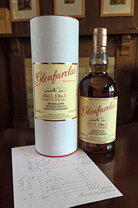 Glenfarclas £511.19s.0d Family Reserve. Image courtesy Glenfarclas/George Grant. 