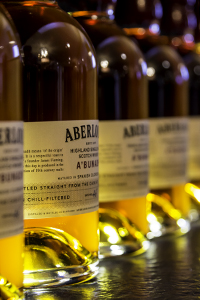 Aberlour A'Bunadh bottles on display at the distillery. Photo ©2015 by Mark Gillespie.