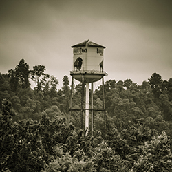 The signature water tower at Buffalo Trace Distillery. Photo ©2015 by Mark Gillespie.