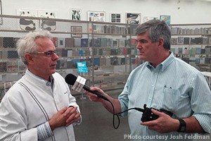 Chef David Bouley with WhiskyCast's Mark Gillespie. Photo courtesy Josh Feldman/The Coopered Tot.