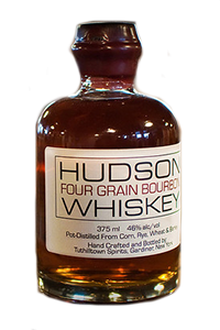 Hudson Four Grain Bourbon Whiskey. Image courtesy Tuthilltown Spirits/William Grant & Sons. 