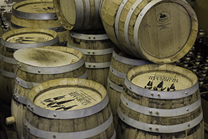 Barrels at Corsair Artisan Distillery's Bowling Green, KY distillery. Photo ©2013 by Mark Gillespie.