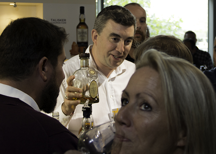 Emmanuel Blondel demonstrated whisky and food pairings at Whisky Live Paris. Photo ©2015 by Mark Gillespie.